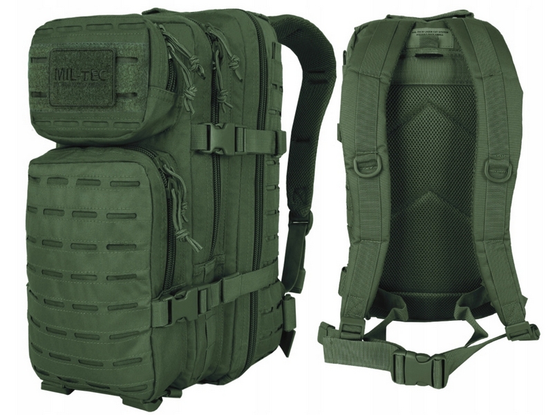 Mil-Tec Assault Pack Laser Cut Small 20 L - Olive: Taktický Batoh s Mnohými Vlastnosťami